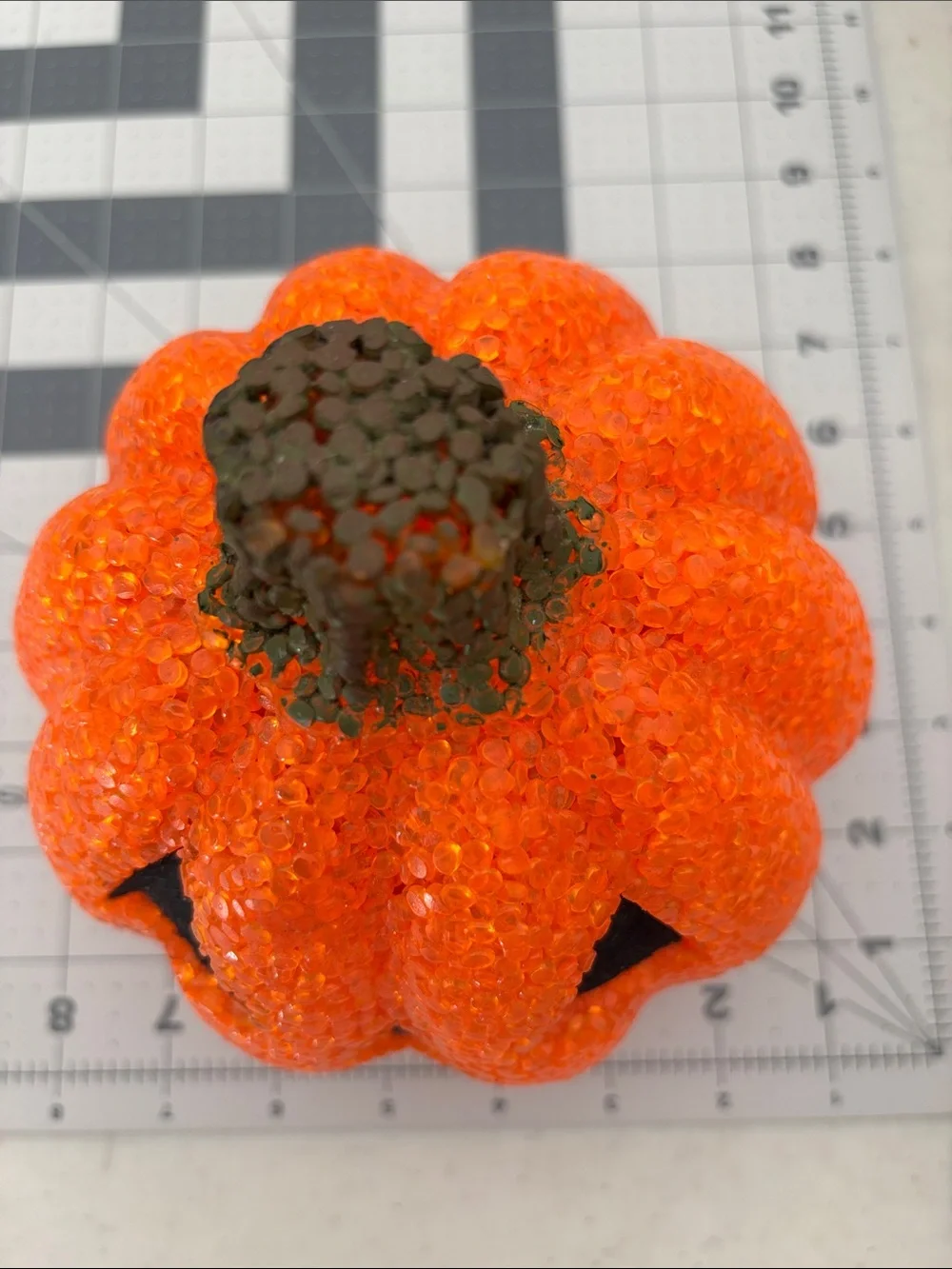 Orange Jack-O'-Lantern Halloween Decor Set of 3  Pumpkin Prop